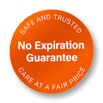 No expiration guarantee